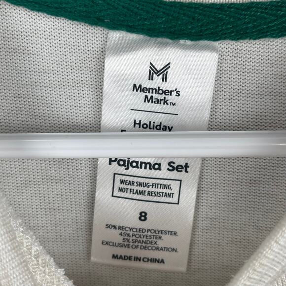 K0041 Member's Mark Merry Bright Long Sleeve Shirt Size 8 - Picture 2 of 3